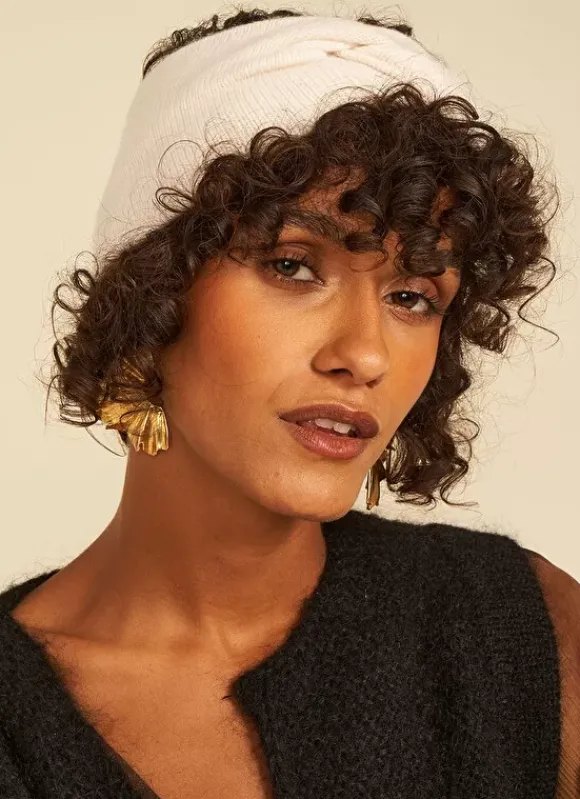 Bandeau Cache Oreilles, 100% Cachemire Milk Bruce Sud Express