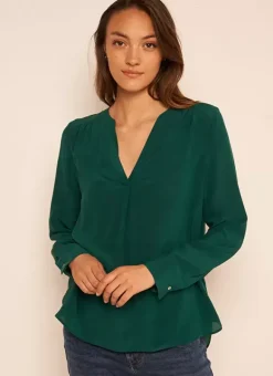 Blouse En 100% Soie Bouteille Tyrah Sud Express
