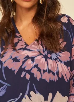 Blouse Imprimee Violet Tomary Sud Express