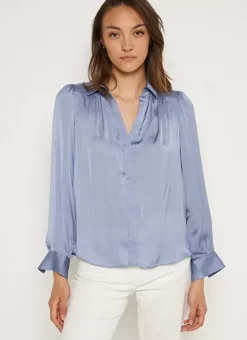 Blouse Satine Col Tunisien Neptune Teddy Sud Express