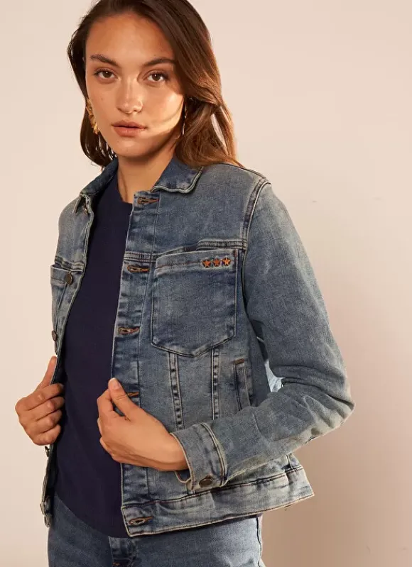 Blouson En Jean Medium Stone Voko Sud Express