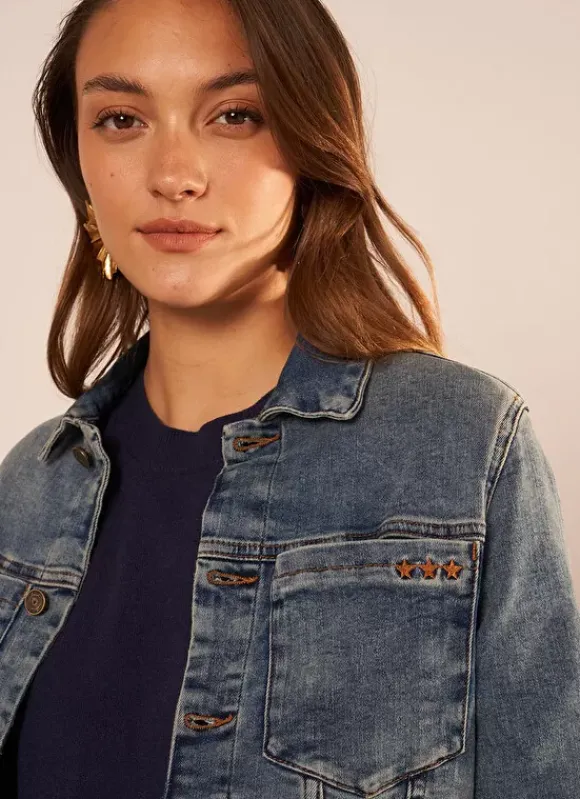 Blouson En Jean Medium Stone Voko Sud Express