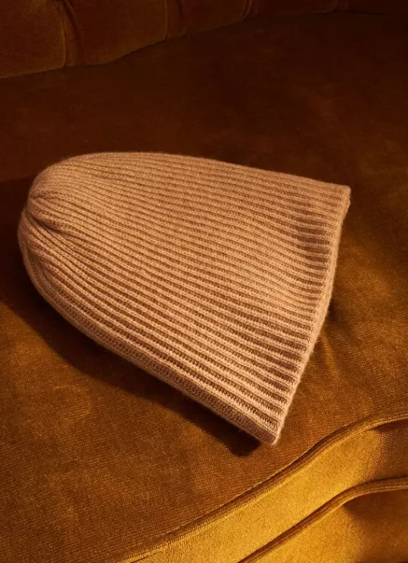 Bonnet 100% Cachemire Camel Bibou Sud Express
