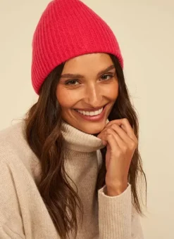 Bonnet 100% Cachemire Framboise Bibou Sud Express