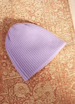 Bonnet 100% Cachemire Lavande Bibou Sud Express
