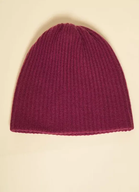 Bonnet 100% Cachemire Prune Bibou Sud Express