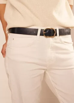 Ceinture En Cuir, Boucle Ovale Marine Calie Sud Express