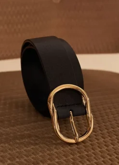 Ceinture En Cuir, Boucle Ovale Marine Calie Sud Express