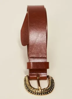 Ceinture En Cuir Camel Cedra Sud Express