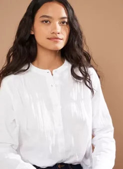 Chemise A Col Rond Blanc Cameline Sud Express