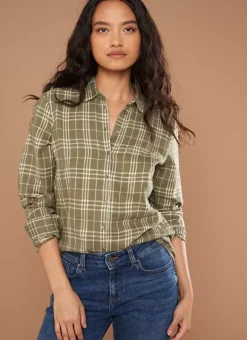 Chemise A Manches Longues Kaki Casali Sud Express