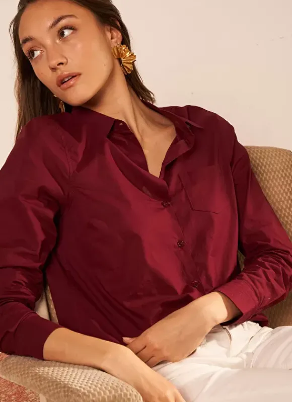 Chemise Classique Bordeaux Cortaline Sud Express