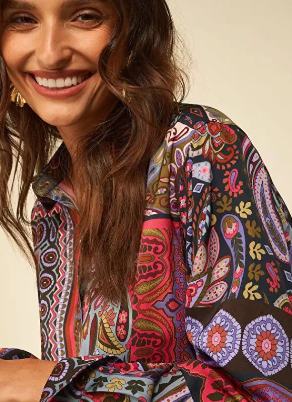 Chemise Classique Imprimee Kaki Cartage Sud Express