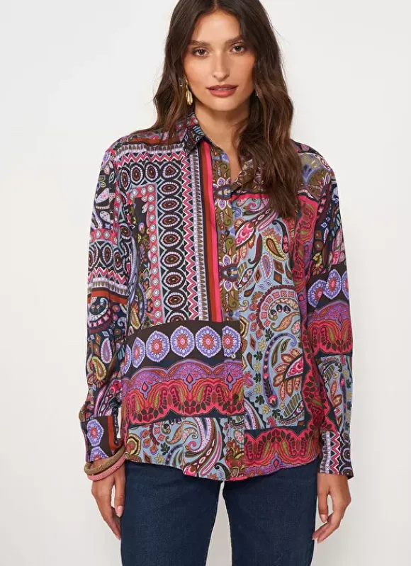 Chemise Classique Imprimee Kaki Cartage Sud Express