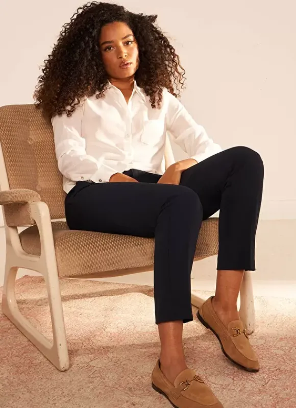 Chemise En Soie A Manches Longues Ecru Cyrah Sud Express