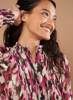 Chemise Impirmee A Manches Longues Framboise Cebby Sud Express