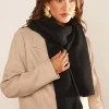 Echarpe A Cotes Avec Lurex Noir Espelette Sud Express