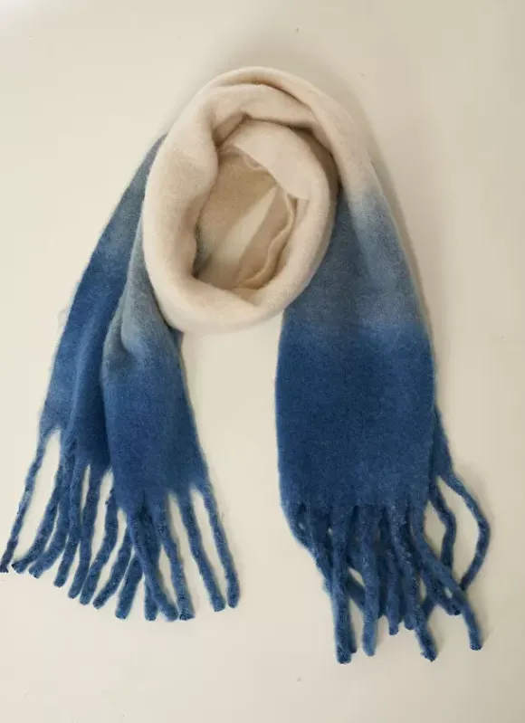 Echarpe Effet Tie And Dye Bleu Edona Sud Express