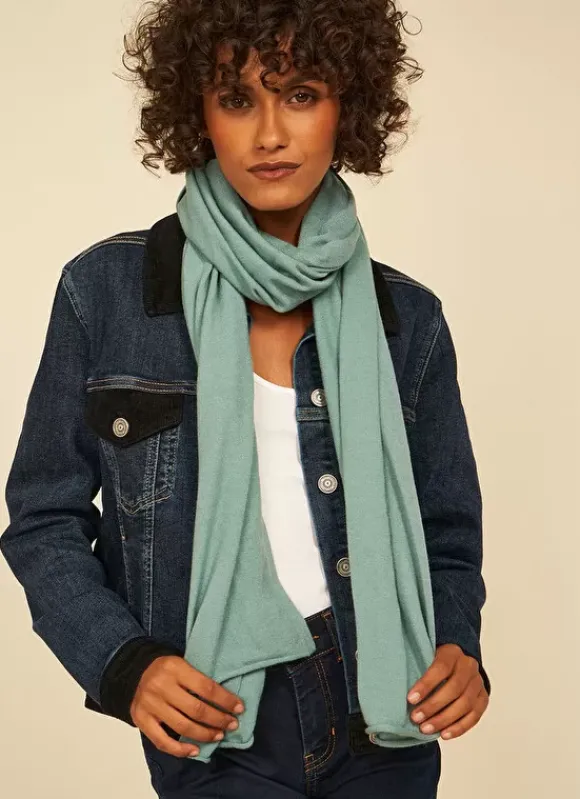Echarpe En Maille Douce Celadon Eleonore Sud Express