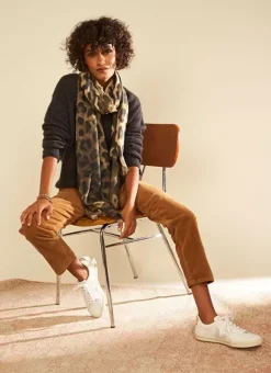 Foulard Imprime Kaki Elif Sud Express