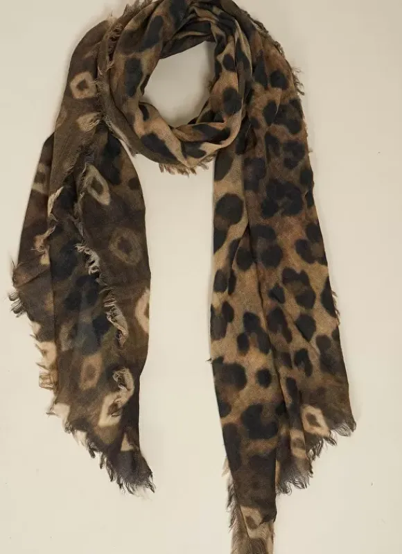 Foulard Imprime Kaki Elif Sud Express
