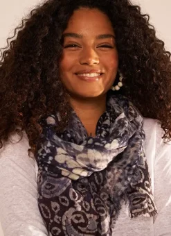 Foulard Imprime Marine Edel Sud Express