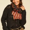 Foulard Imprime Noir Elsy Sud Express