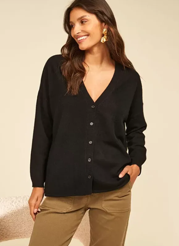 Gilet Col V Noir Goa Sud Express
