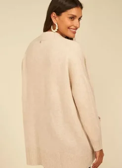 Gilet Mi-Long Ouvert Avec Poches Plaquees Beige Chine Geric Sud Express