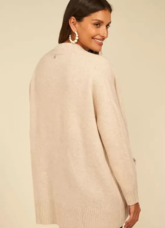 Gilet Mi-Long Ouvert Avec Poches Plaquees Beige Chine Geric Sud Express