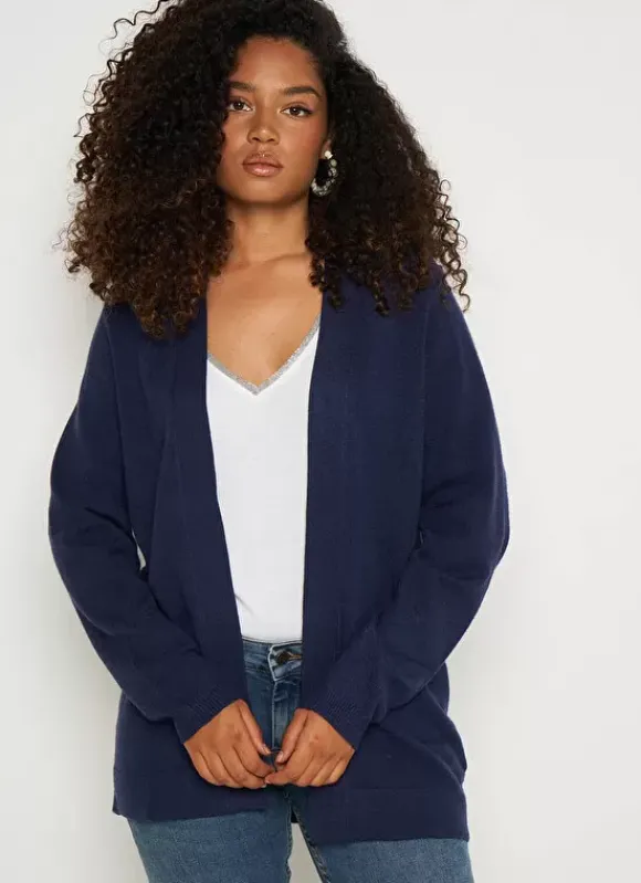 Gilet Ouvert Mi-Long Marine Gladia Sud Express