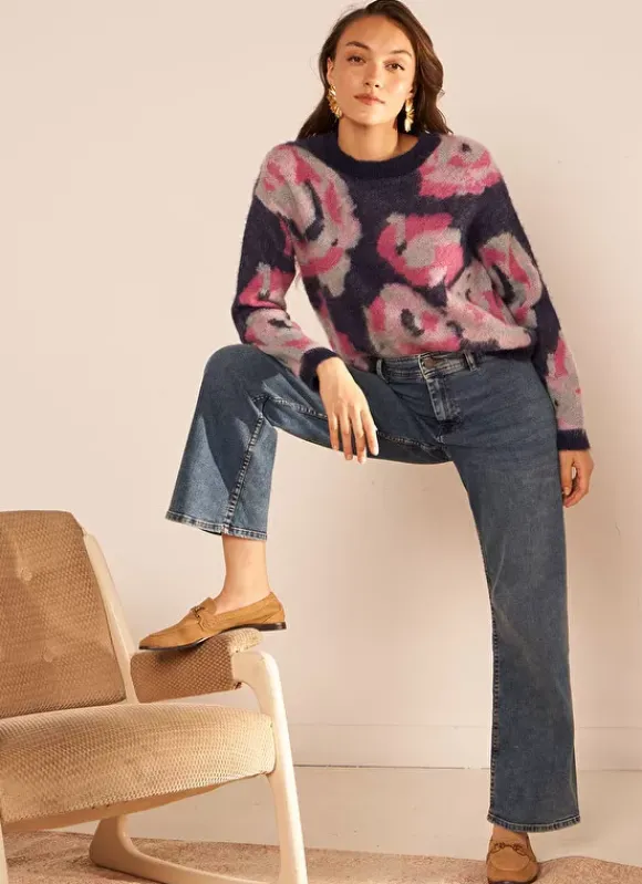 Jean A La Coupe Flare Medium Stone Clara Sud Express