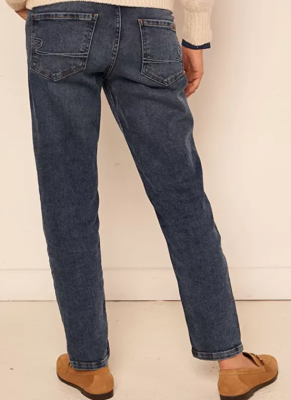 Jean Boyfriend A Cinq Poches Medium Stone Ben Sud Express