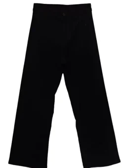 Jean Large, Taille Haute Sans Coutures Sur Les Cotes Noir Clara Sud Express