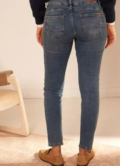 Jean Slim A Cinq Poches Medium Stone Stella Sud Express