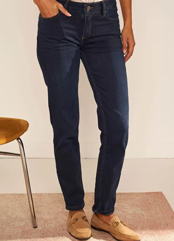 Jean Slim Cinq Poches Dark Stone Stella Sud Express
