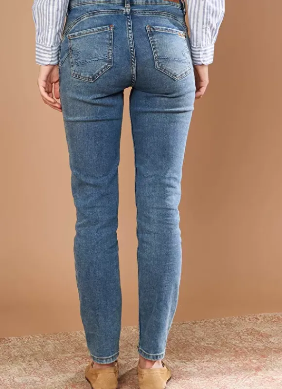 Jean Slim Cinq Poches Medium Dark Sto Stella Sud Express
