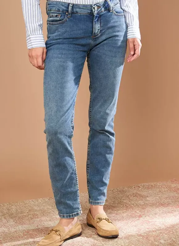 Jean Slim Cinq Poches Medium Dark Sto Stella Sud Express