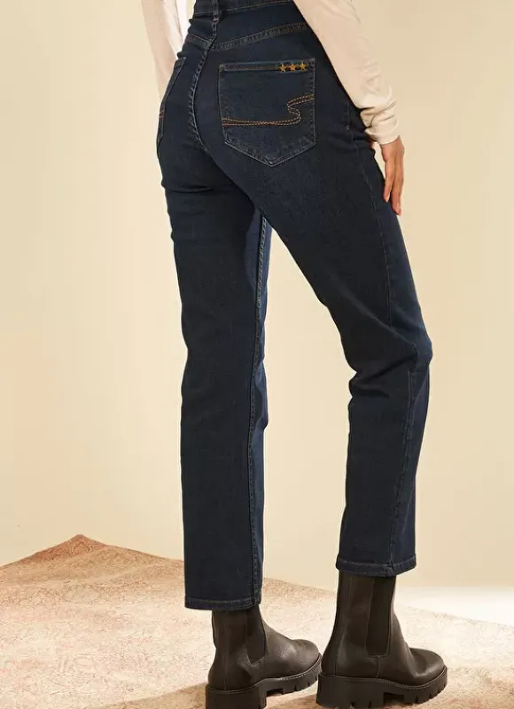Jean Taille Haute Cinq Poches Dark Stone Debby Sud Express