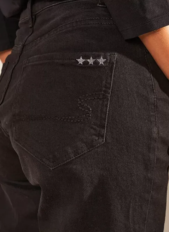Jean Taille Haute Cinq Poches Black Stone Debby Sud Express