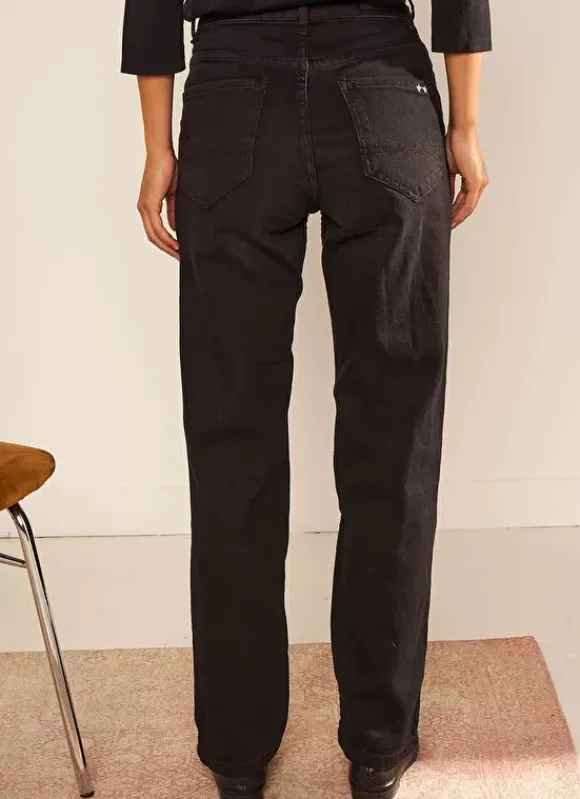 Jean Taille Haute Cinq Poches Black Stone Debby Sud Express