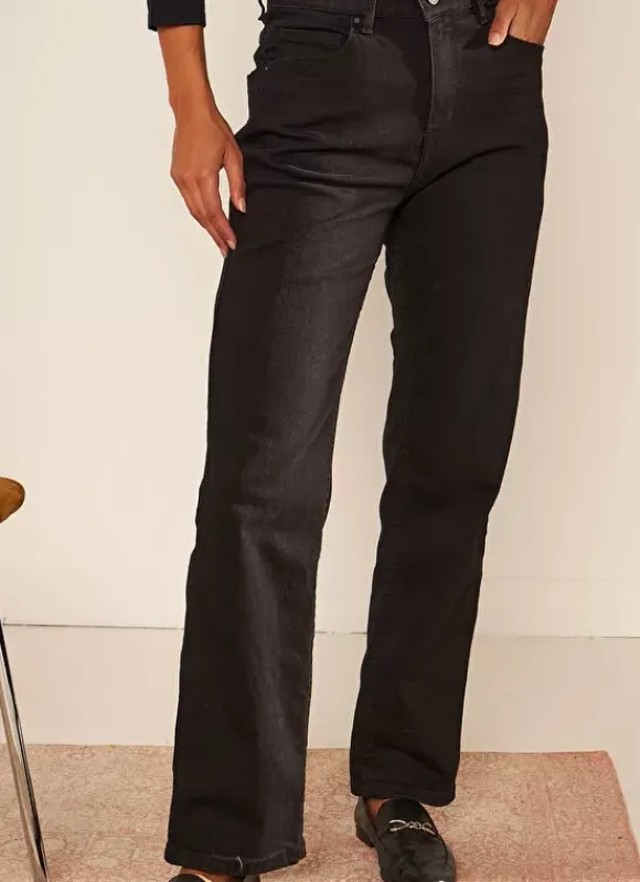 Jean Taille Haute Cinq Poches Black Stone Debby Sud Express