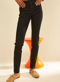Jegging A Taille Medium Noir Jenny Sud Express