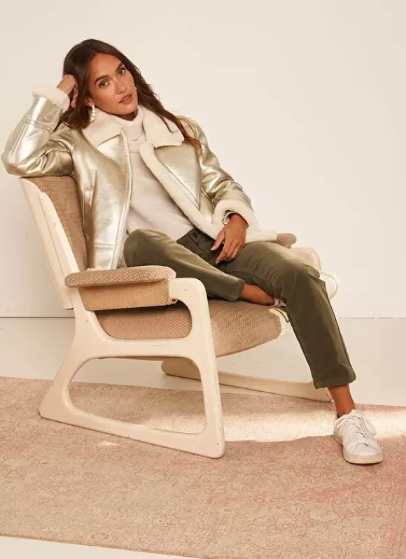 Manteau Court Dore Gold Marance Sud Express