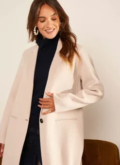 Manteau En Laine Craie Metoile Sud Express