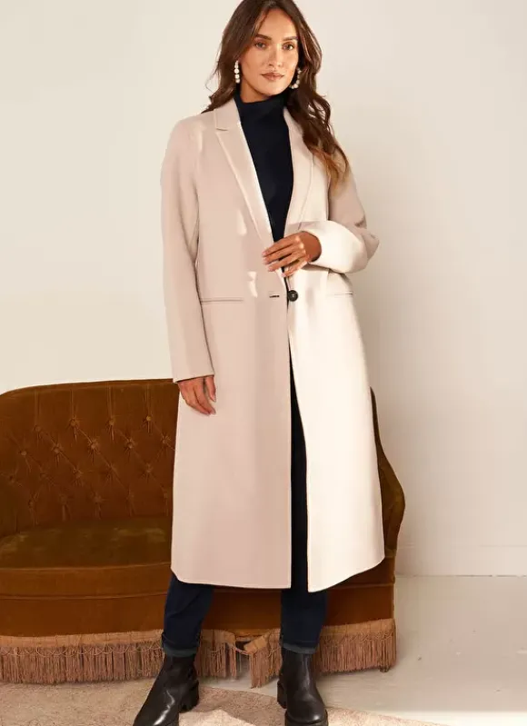 Manteau En Laine Craie Metoile Sud Express