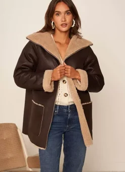 Manteau Fausse Fourrure Chocolat Myan Sud Express