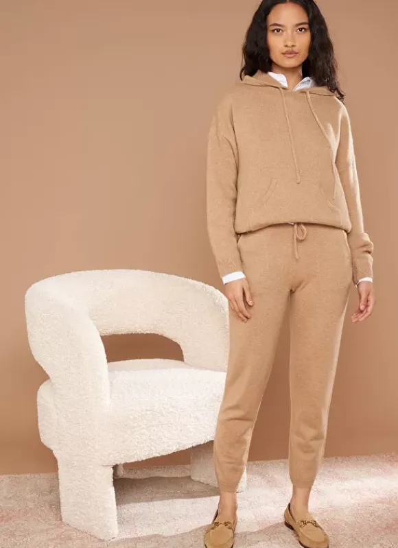 Pantalon 100% Cachemire Camel Perlou Sud Express