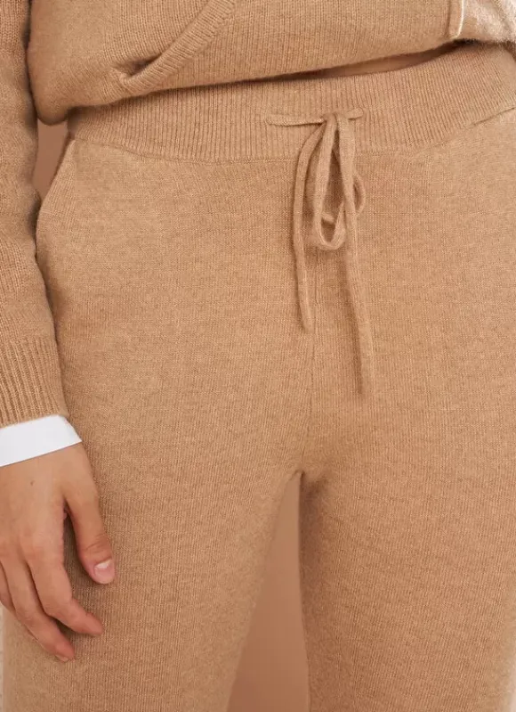 Pantalon 100% Cachemire Camel Perlou Sud Express