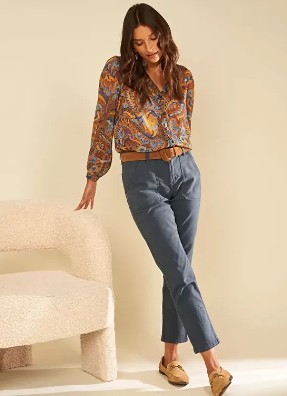 Pantalon Boyfriend Indigo Peracles Sud Express